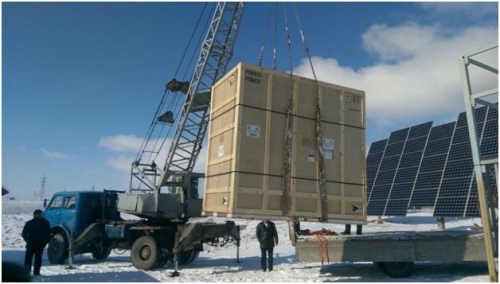 Delivery of EnergyCell energy storage system (Primus Power)